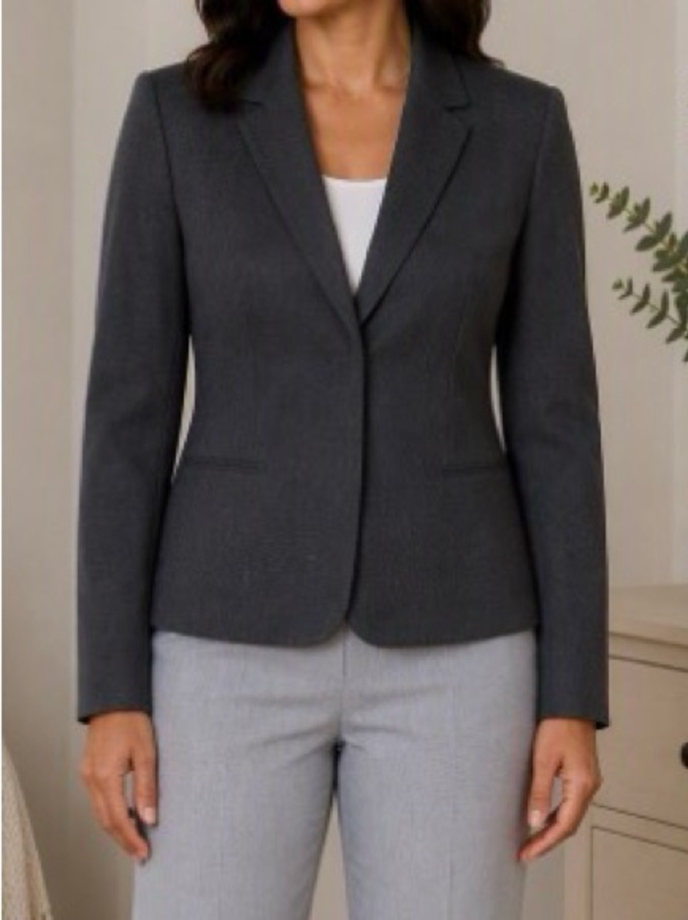 The Limited Dark Gray Tailored Women's Blazer